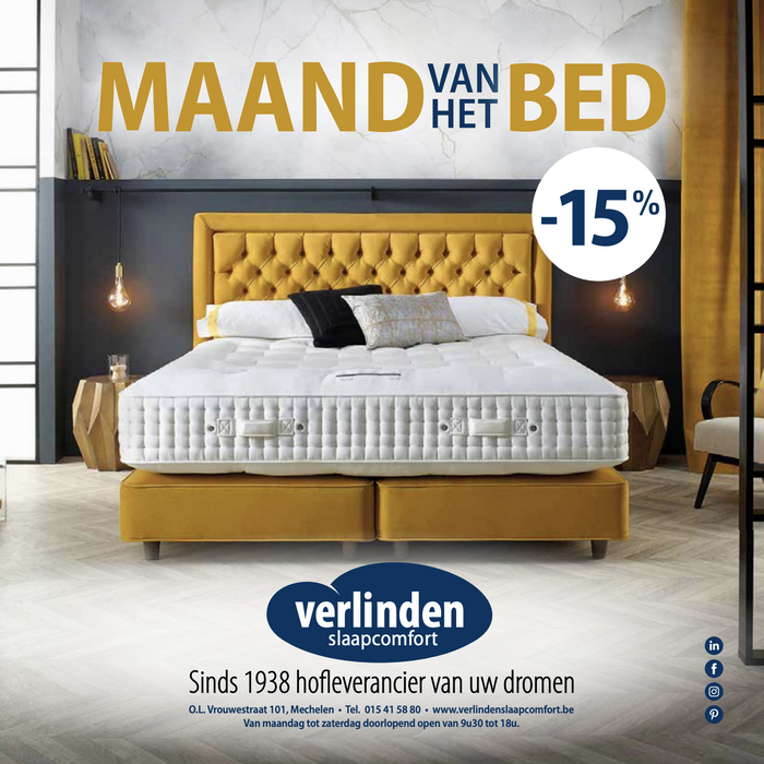 Maart, de lentemaand van het bed