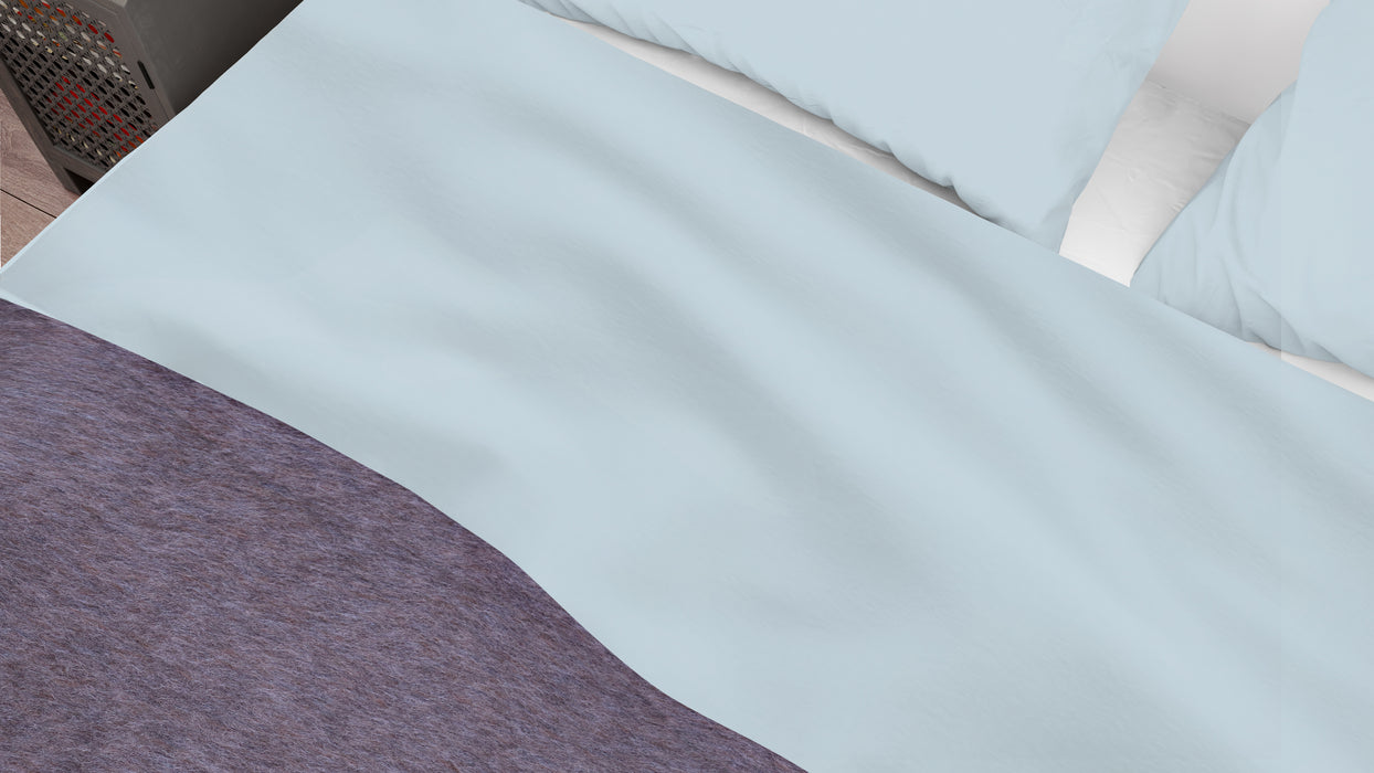 Bovenlaken - Nomo - Gloss flanel - Pearlblue
