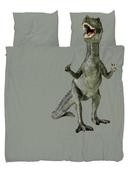 Dekbedovertrek - Snurk - Dino - Jurassic green