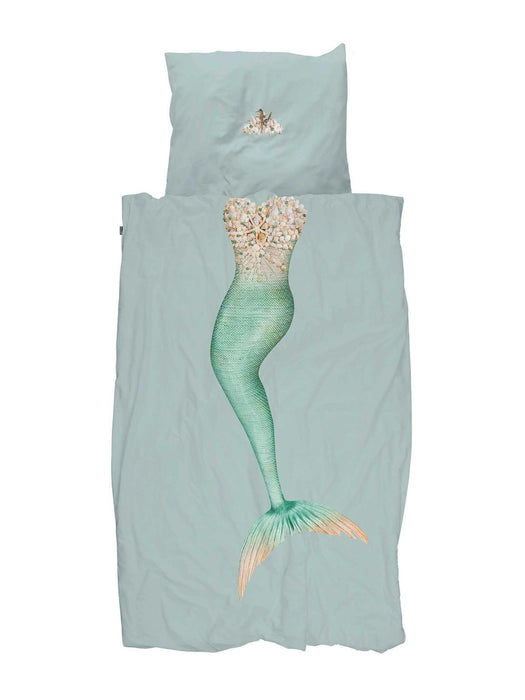 Dekbedovertrek - Snurk - Mermaid - Aqua