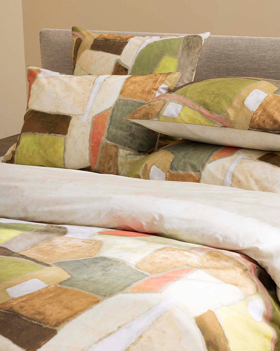 Dekbedovertrek - Designers Guild - Clay collage - Terracotta