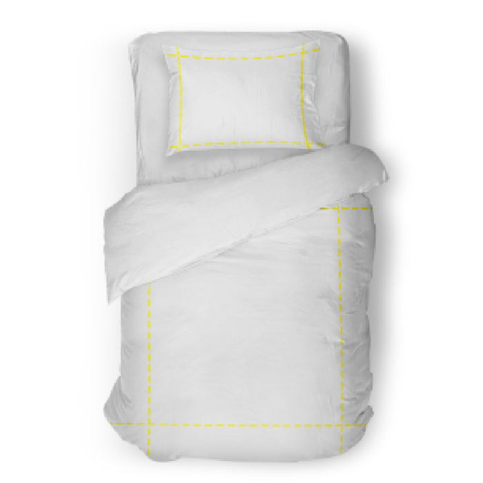 Dekbedovertrek - Nomo - Diana - White/Lemon
