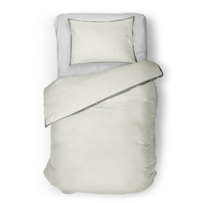 Dekbedovertrek - Nomo - Solene - Offwhite/elephant