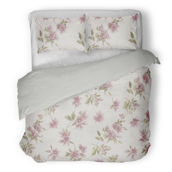 Dekbedovertrek - Signoria - Clematis - Ivory/pink