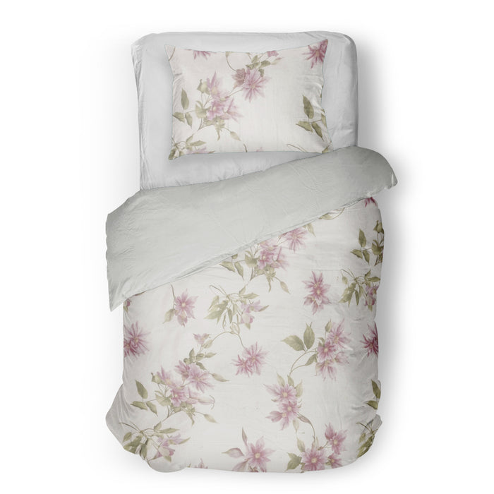 Dekbedovertrek - Signoria - Clematis - Ivory/pink