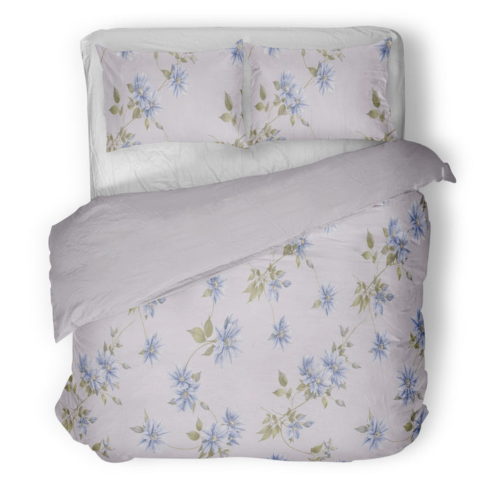 Dekbedovertrek - Signoria - Clematis - Pearl/blue