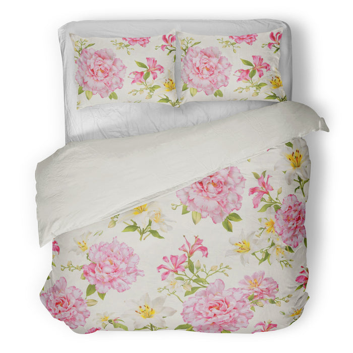 Dekbedovertrek - Signoria - Gioia - Ivory/pink