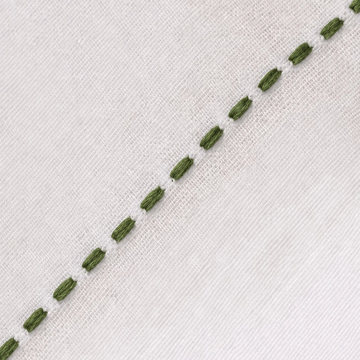 Dekbedovertrek - Nomo - Diana - White/Pesto
