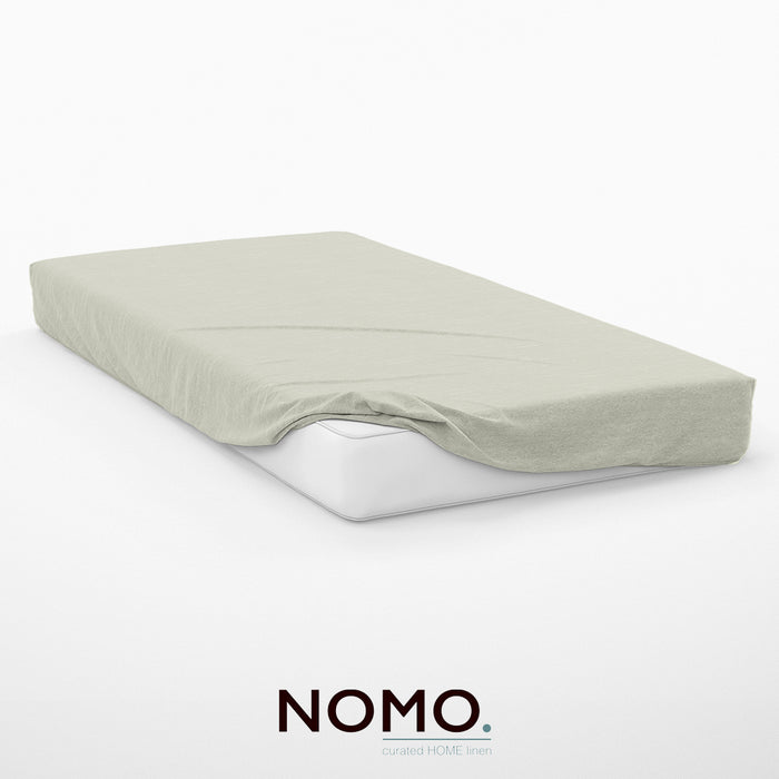 Hoeslaken - Nomo - Gloss flanel - Almond