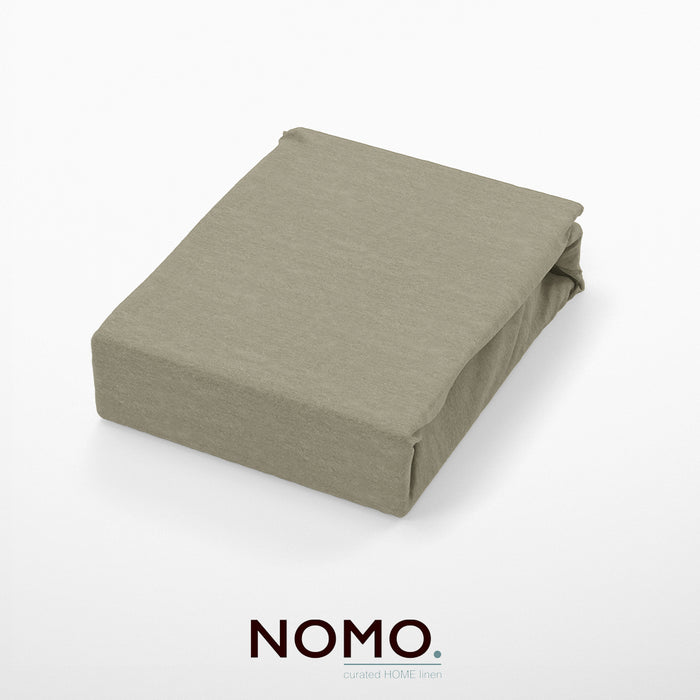 Hoeslaken - Nomo - Gloss flanel - Taupe