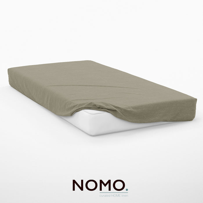 Hoeslaken - Nomo - Gloss flanel - Taupe