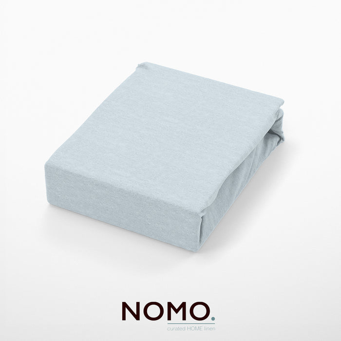 Hoeslaken - Nomo - Gloss flanel - Pearlblue