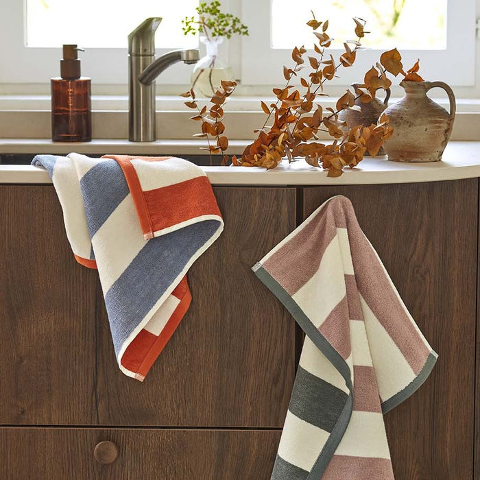 Keukenhanddoek - Coucke - Rivage - Rose/kaki