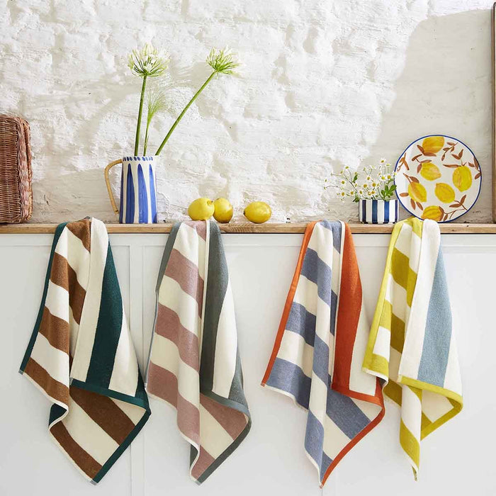 Keukenhanddoek - Coucke - Rivage - Rose/kaki
