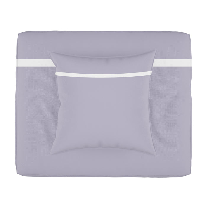 Bovenlaken - Nomo - Pipa satijn - Lavender/White