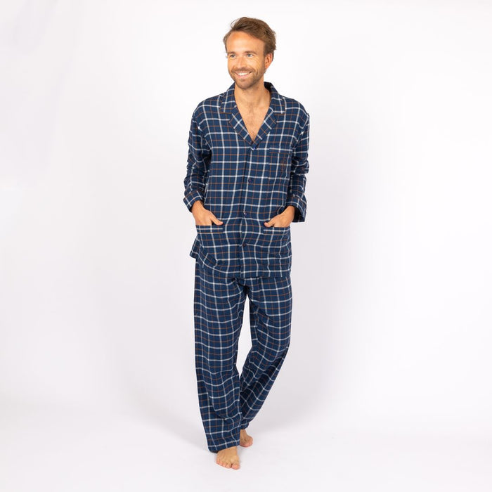 Pyjama - Heren - Christian Cane - Dorian - Marine