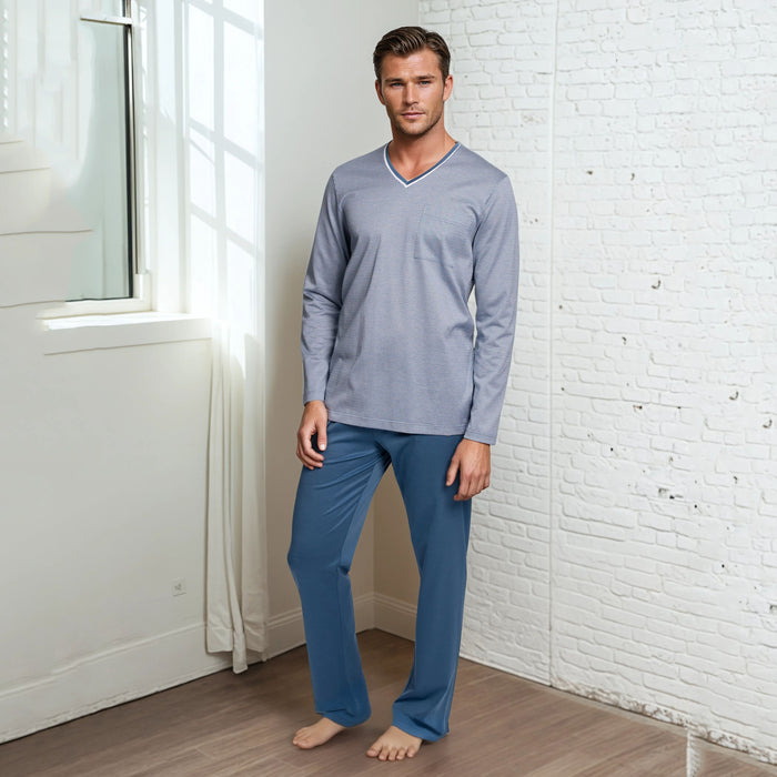 Pyjama - Heren - Novila - Sir 8104 - Blauw