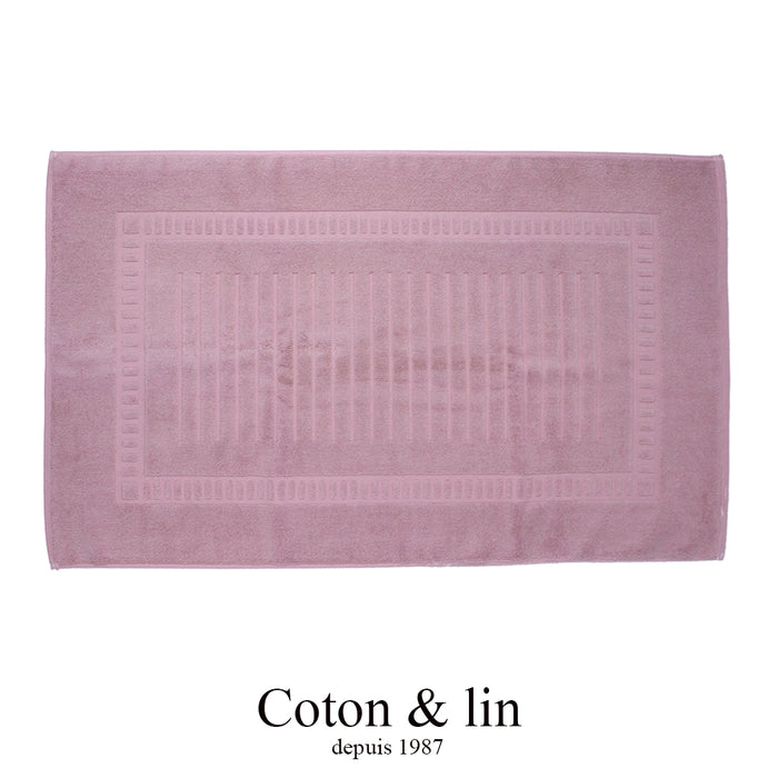 Badmat - Coton & Lin - Venus - Rose poudre