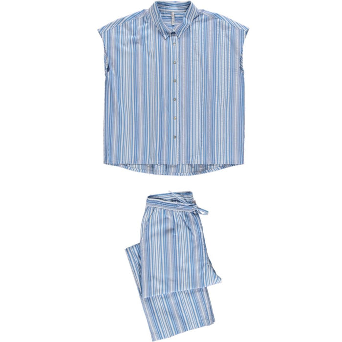 Pyjama - Dames - Dorélit - Ines & Alkes - Stripe blue